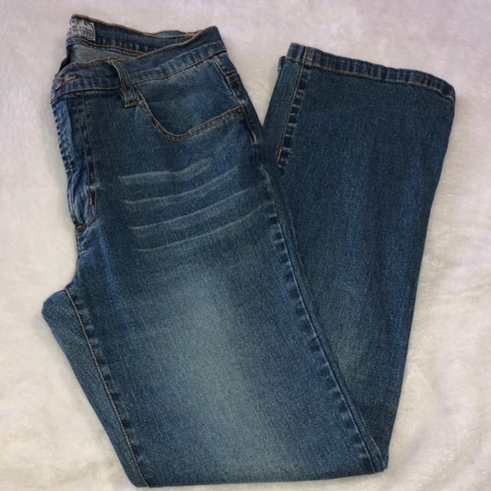 Steve & Barry’s Denim Mid Wash Straight Leg Jeans‎ Sz 10
